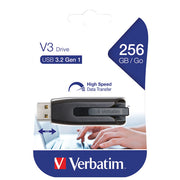 MEMORIJA USB256GB 3.2 STORE&APOS;N&APOS;GO V3 VERBATIM 49168 CRNI