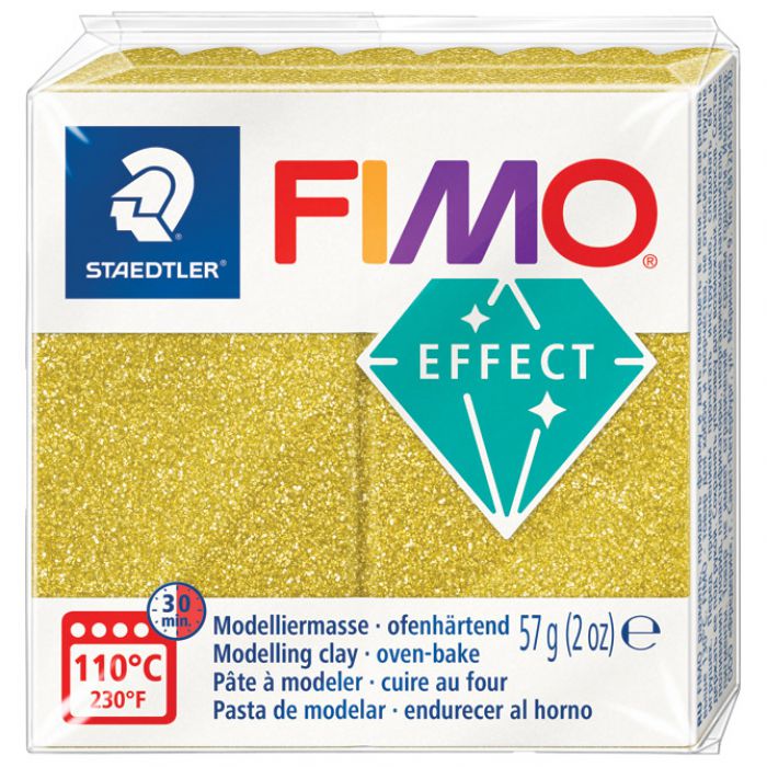 MASA ZA MODELIRANJE   57G FIMO EFFECT GLITTER STAEDTLER 8010-112 GLITTER ZLATNA