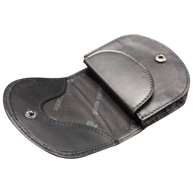 NOVČANIK ZA SITAN NOVAC KOŽNI UNISEX PIERRE CARDIN (POTKOVA) 18 TILAK77 CRNI-EOL!!