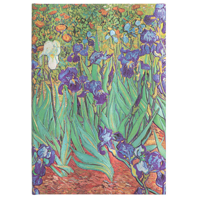 NOTES 13X18CM-MIDI CRTE  72L S GUMICOM VAN GOGH IRISES PAPERBLANKS PB8204-0