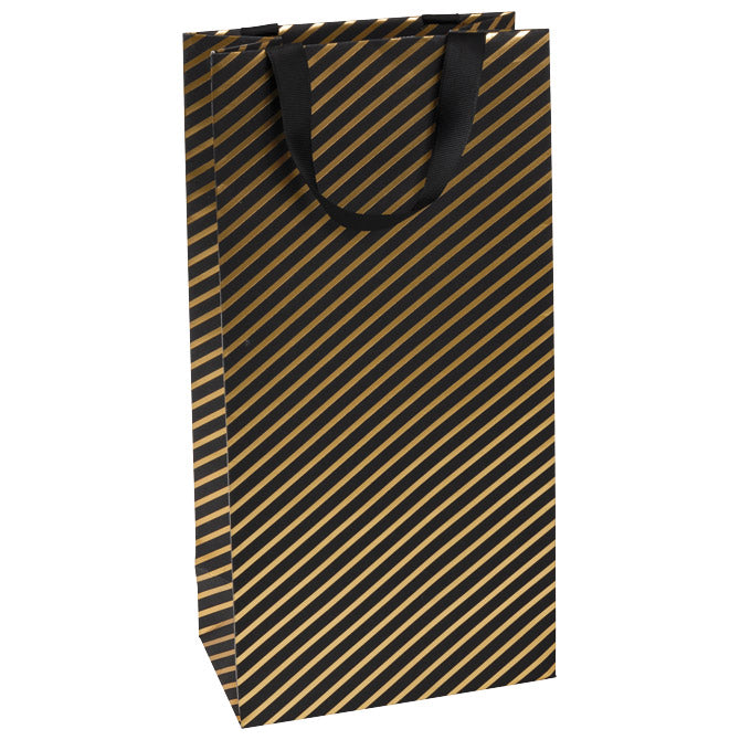 VREĆICE UKRASNE-2 BOCE 18X36X10,5CM  STEWO 6259 70 CRNO ZLATNA BLISTER