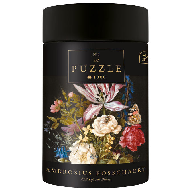 PUZZLE 1000 KOM TUBA ART.3 AMBROSIUS BOSSCHAERT "STILL-LIFE WITH FLOWERS" INTERDRUK