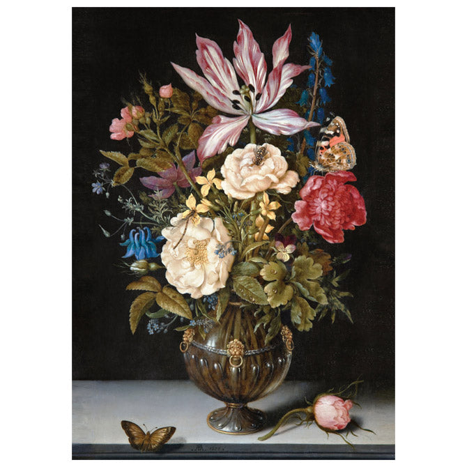 PUZZLE 1000 KOM TUBA ART.3 AMBROSIUS BOSSCHAERT "STILL-LIFE WITH FLOWERS" INTERDRUK