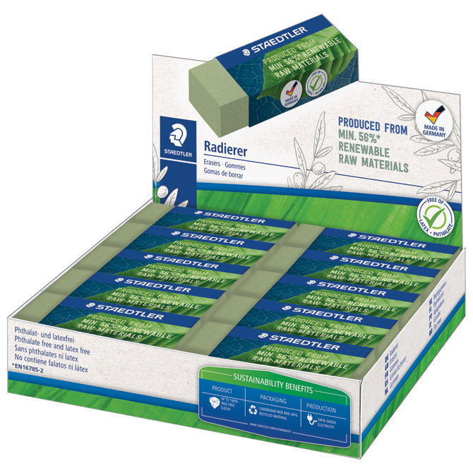 GUMICA MARS STAEDTLER 526 80-5 RECIKLIRANA ZELENA-KOMAD
