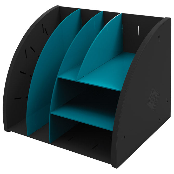 ORGANIZER STOLNI SA 6 PRETINACA PVC NEO-DECO EXACOMPTA 394505D CRN/S.PLA
