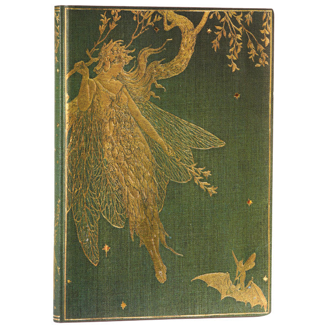 NOTES 12X17,5CM-MIDI CRTE  88L BEZ ZATVARANJA OLIVE FAIRY FLEXIS PAPERBLANKS FB9641-2