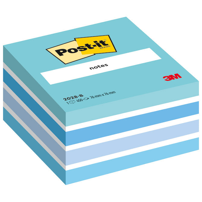 SAMOLEPILNI BLOK 76X76MM 450L POST-IT 3M.2028B SV. MODRA