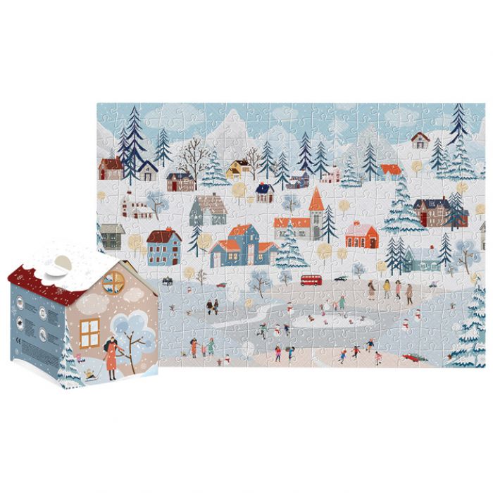 PUZZLE 250 KOM KUĆICA CHRISTMAS "WINTER TOWN" INTERDRUK * DO ISTEKA ZALIHA