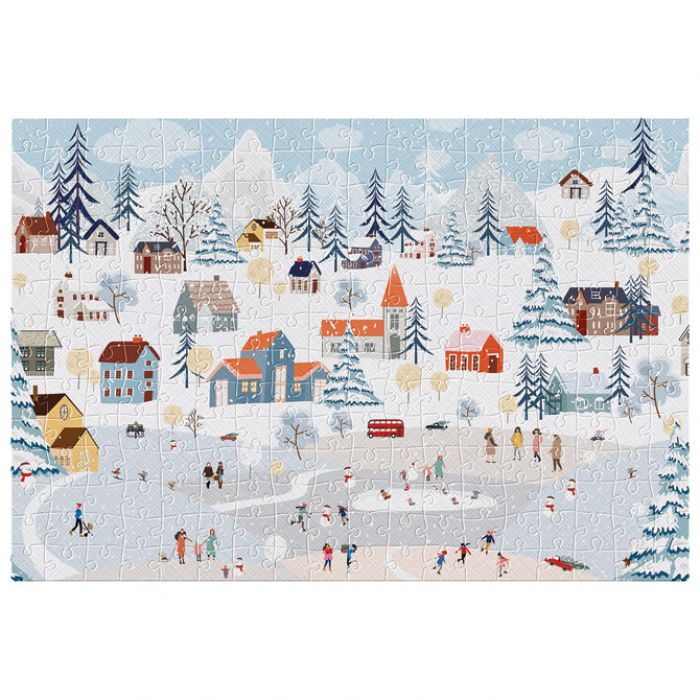 PUZZLE 250 KOM KUĆICA CHRISTMAS "WINTER TOWN" INTERDRUK * DO ISTEKA ZALIHA