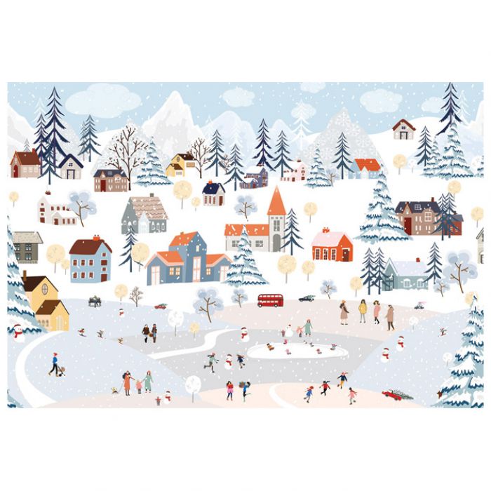 PUZZLE 250 KOM KUĆICA CHRISTMAS "WINTER TOWN" INTERDRUK * DO ISTEKA ZALIHA