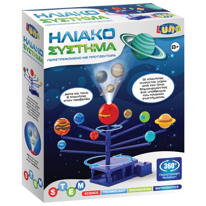 IGRAČKA SOLARNI SUSTAV S PROJEKTOROM LUNA TOYS DIAKAKIS 000621966