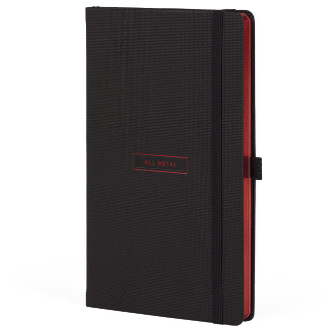 NOTES 13X21CM CRTE 96L S GUMICOM CASTELLI ALL METAL RED (CRNO/CRVENI)