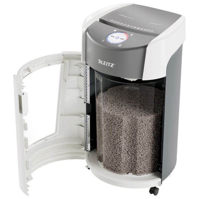 UNIŠTAVAČ DOKUMENTACIJE  10 LISTOVA MICRO CUT IQ OPTIMAX OFFICE LEITZ 83600000 BIJELO/SIVI
