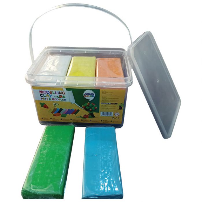 PLASTELIN 12BOJA X 200 G U PLASTIČNOJ KANTICI (2400 G) MC2400S12P