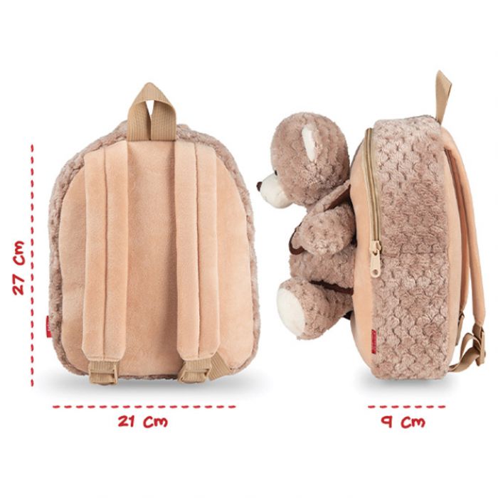 RUKSAK MINI S ODVOJIVIM PLIŠANCEM MILLY BEAR PERLETTI 13038