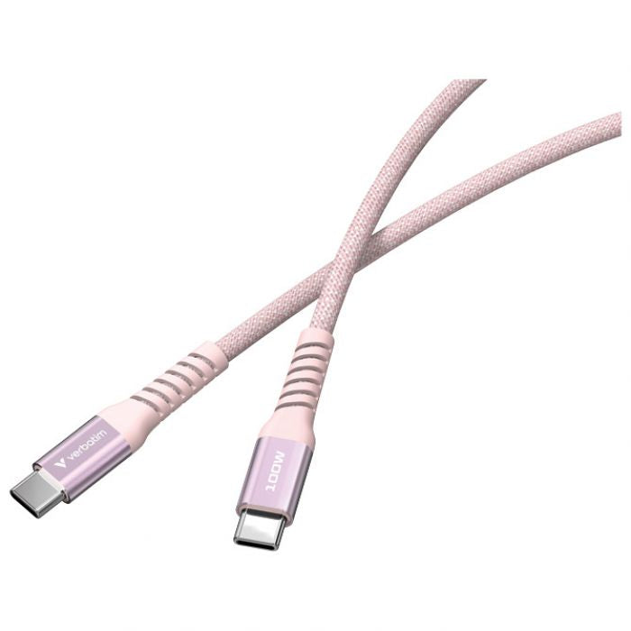 KABEL MAGNETSKI USB-C NA USB-C 100W 120 CM VERBATIM 31857 ROZI