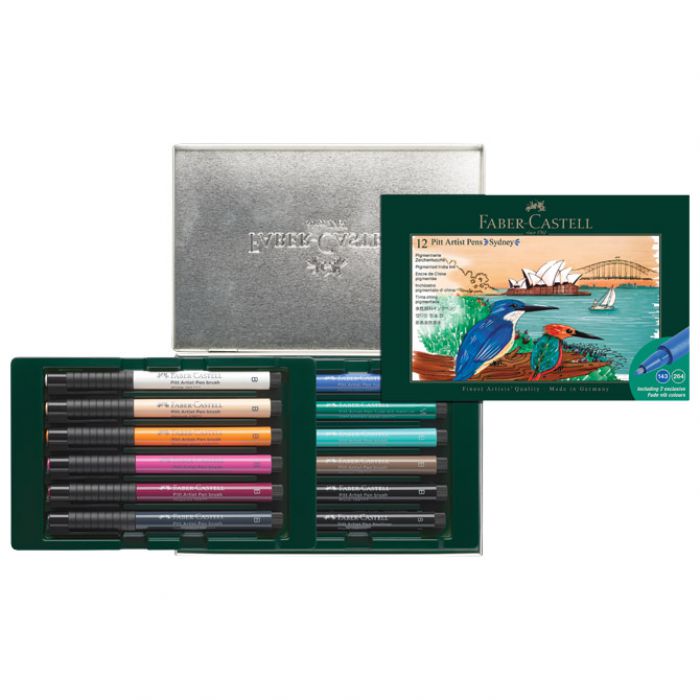 SET PITT ARTIST PEN PK12 SYDNEY FABER CASTELL 267138 SORTIRANO