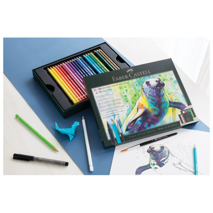 SET ALBRECHT DÜRER & PITT ARTIST PEN PK37 FABER CASTELL 217553 SORTIRANO