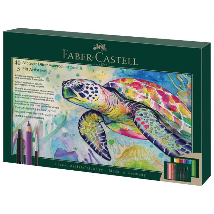 SET ALBRECHT DÜRER & PITT ARTIST PEN PK46 FABER CASTELL 217554 SORTIRANO