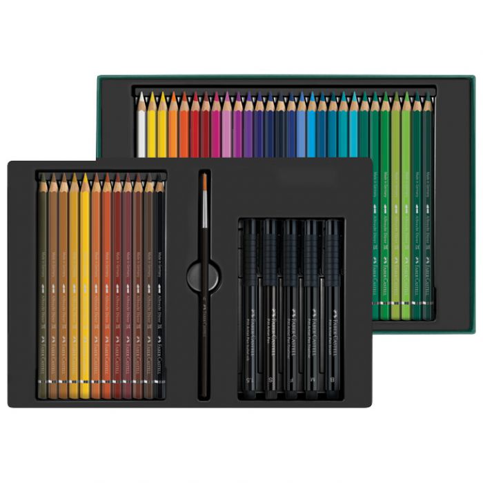SET ALBRECHT DÜRER & PITT ARTIST PEN PK46 FABER CASTELL 217554 SORTIRANO