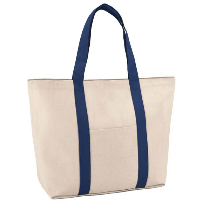 TORBA PLATNENA ZA PLAŽU STRICKER VILLE 92824104 NATUR/PLAVA