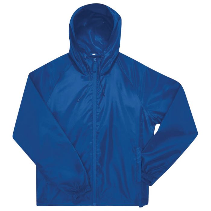 VJETROVKA S KAPULJAČOM ZIP UNISEX B&C # RESET LINED WINDBREAKER TAMNO PLAVA L
