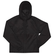 VJETROVKA S KAPULJAČOM ZIP UNISEX B&C # RESET LINED WINDBREAKER CRNA 3XL