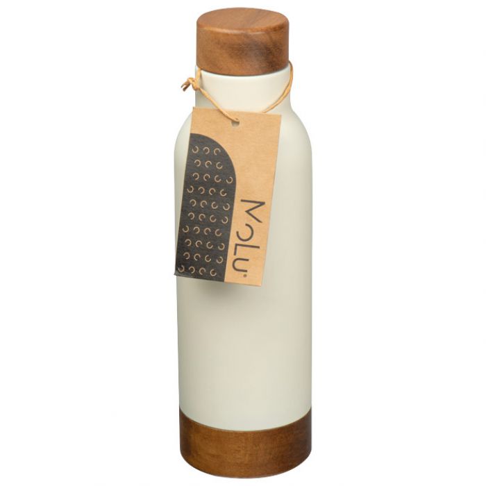 BOCA TERMO MOLU COTE D&APOS;AZUR 3978 METALNA S DRVENIM POKLOPCEM 630ML BIJELA