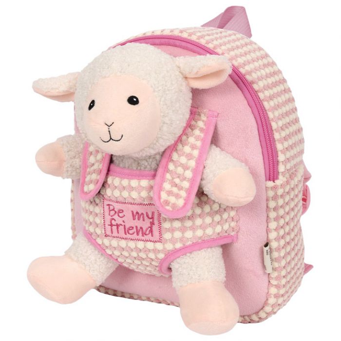 RUKSAK MINI S ODVOJIVIM PLIŠANCEM BIANCA SHEEP PERLETTI 13908
