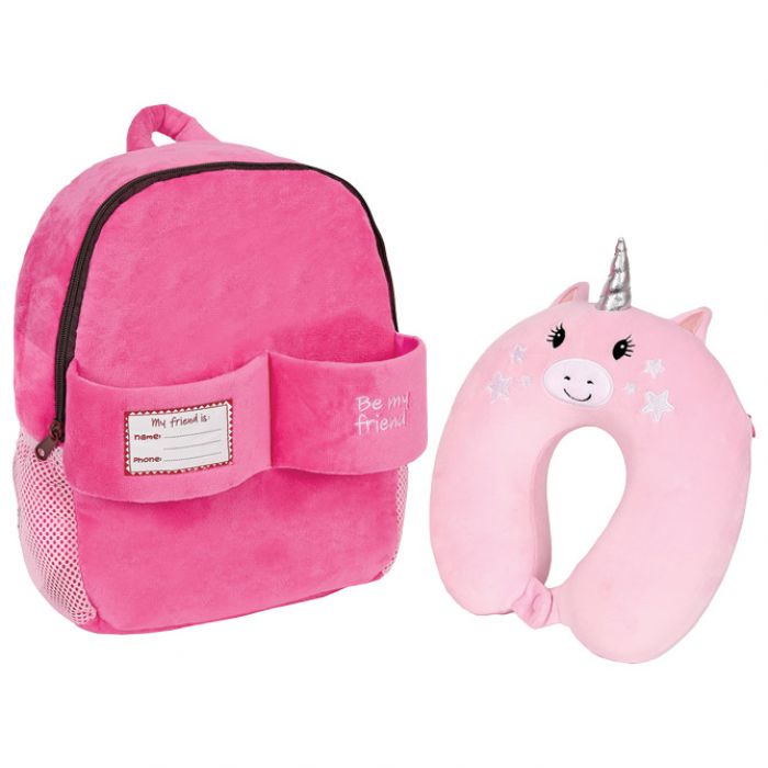 RUKSAK MINI S ODVOJIVIM JASTUKOM ZA PUTOVANJE LILY UNICORN PERLETTI 13098