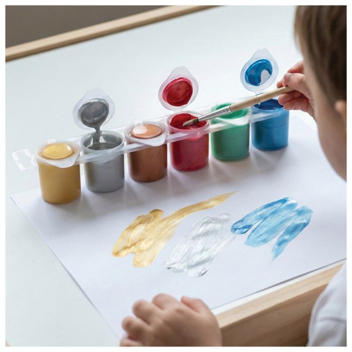 BOJA TEMPERA 25 ML U ČAŠI 6BOJA PRIMO 231TM6EP METALIK BLISTER
