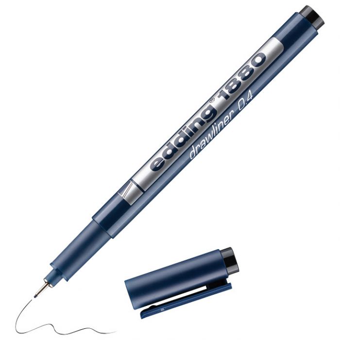 FLOMASTER ZA TEHNIČKO CRTANJE DRAWLINER 0,4MM EDDING 1880 CRNI