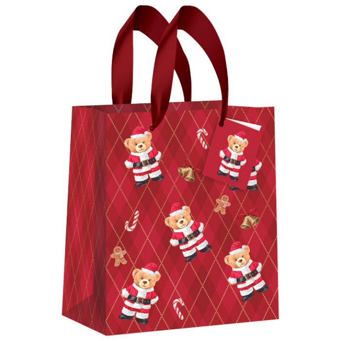 VREĆICE UKRASNE 18X23X10 CM NOVOGODIŠNJE CHRISTMAS INTERDRUK SORT