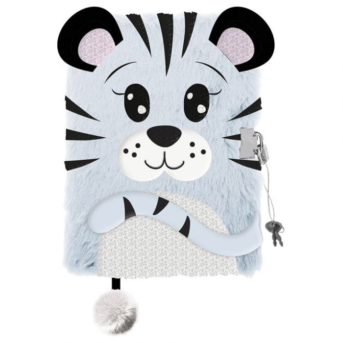 DNEVNIK S KLJUČEM A5 96L MY LITTLE FRIEND SNOW TIGER 7757
