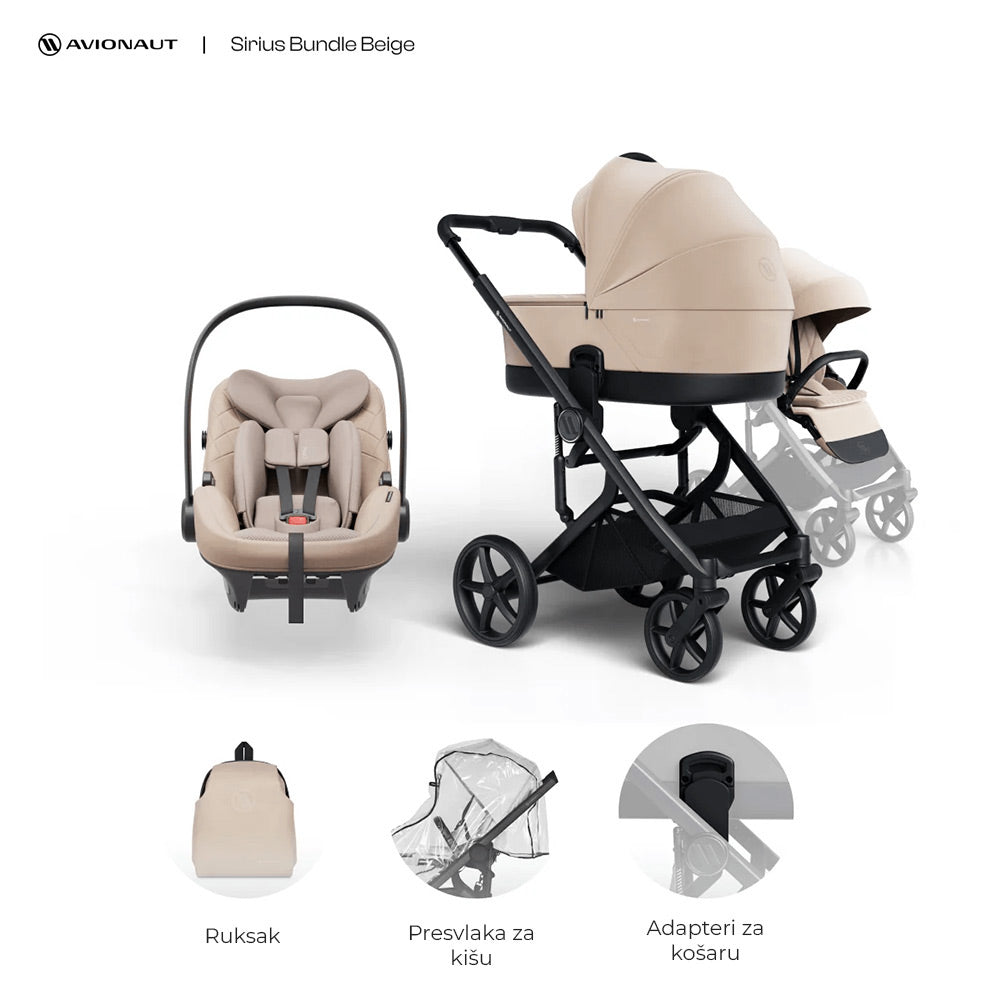 Avionaut Sirius dječja kolica 3u1 - Beige B