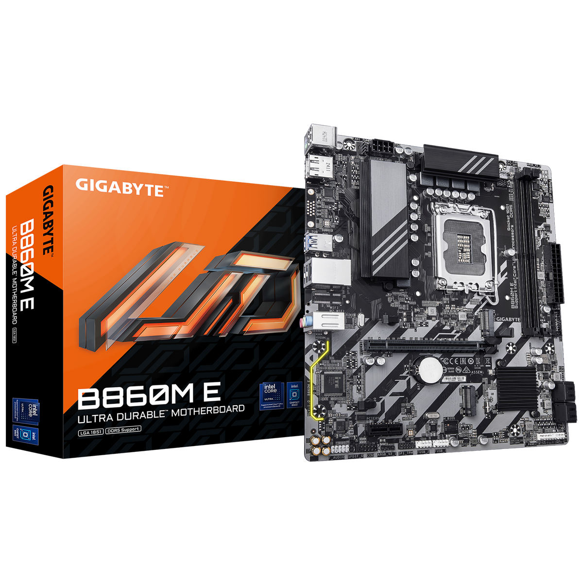 GIGABYTE B860M E matična ploča Intel B860 LGA 1851 (Socket V1) Mikro ATX
