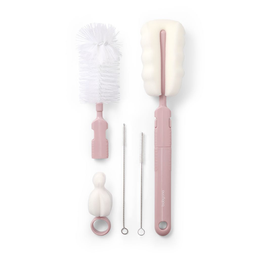 BabyOno Set za čišćenje bočica - Roza