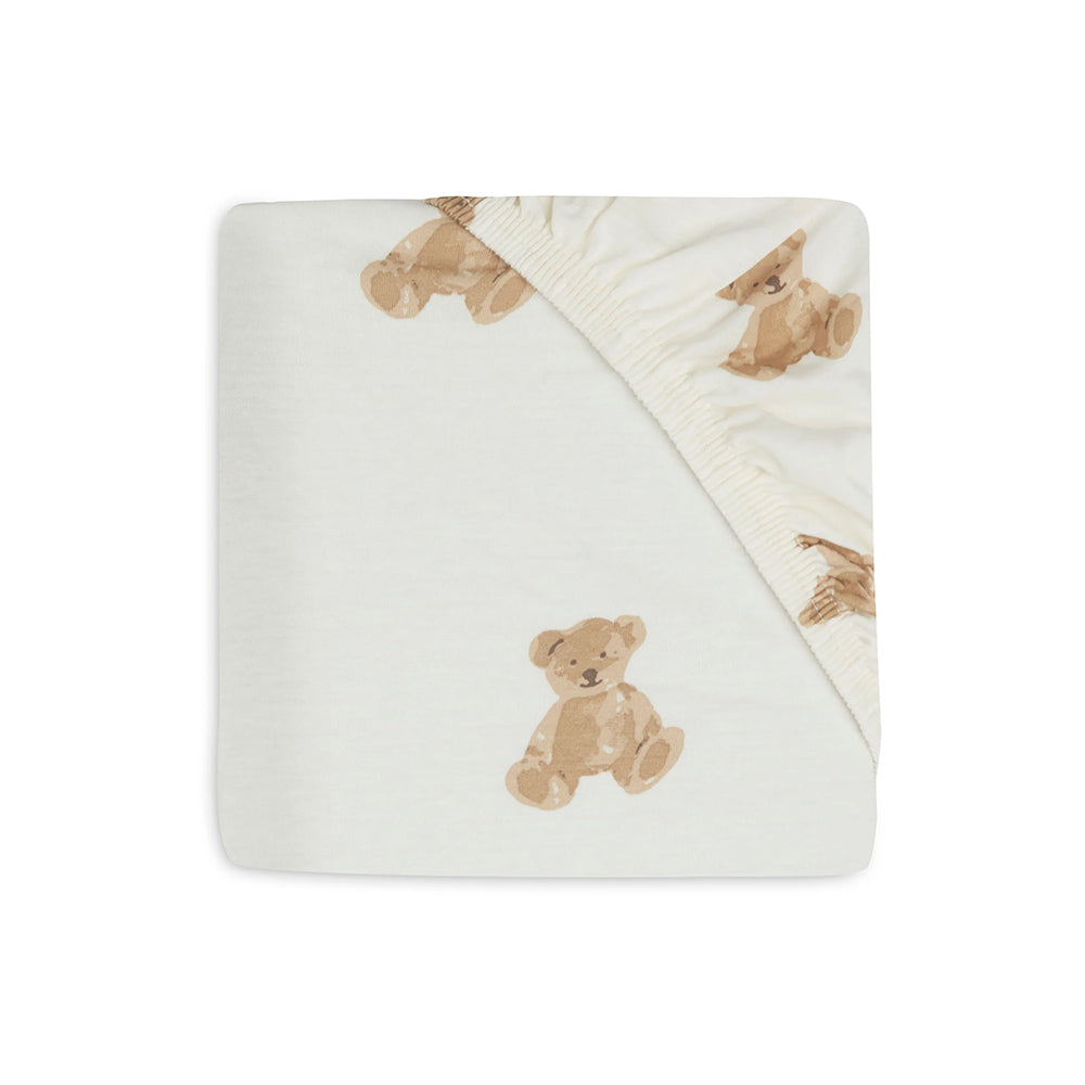 Jollein Plahta s gumicom Jersey 60x120 cm, Teddy Bear