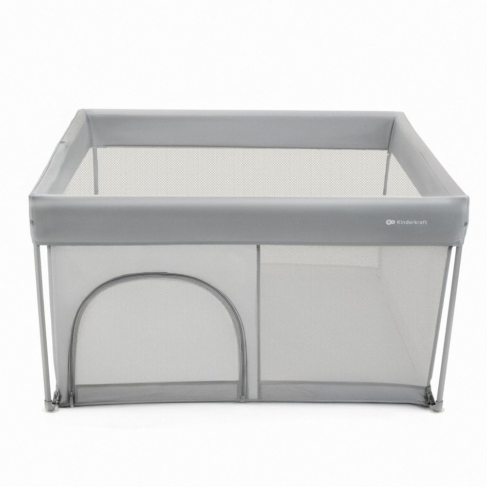Kinderkraft dječja igraonica/vrtić ZIKI 126,5x126,5x69,5 cm, siva