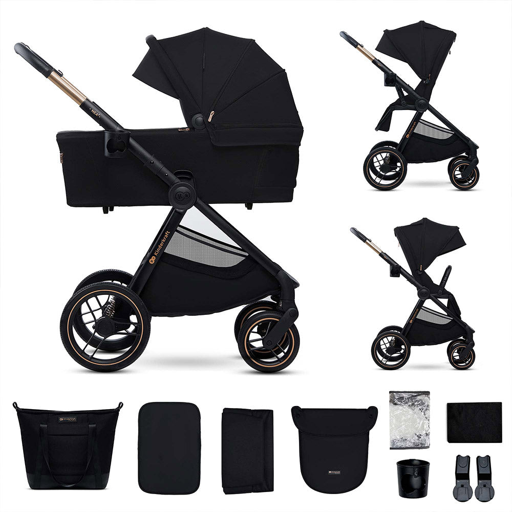 Kinderkraft dječja kolica Nea 2 3u1 - Midnight Black B