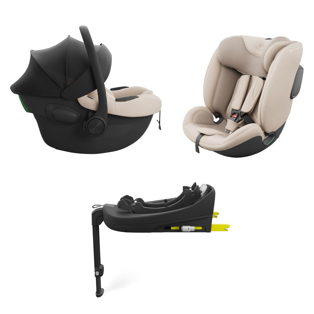 Kinderkraft ENDURA 3u1 Modular System (autosjedalice I-LITE + I-FIX ENDURA + baza ENDURA SAFE FX) - Beige