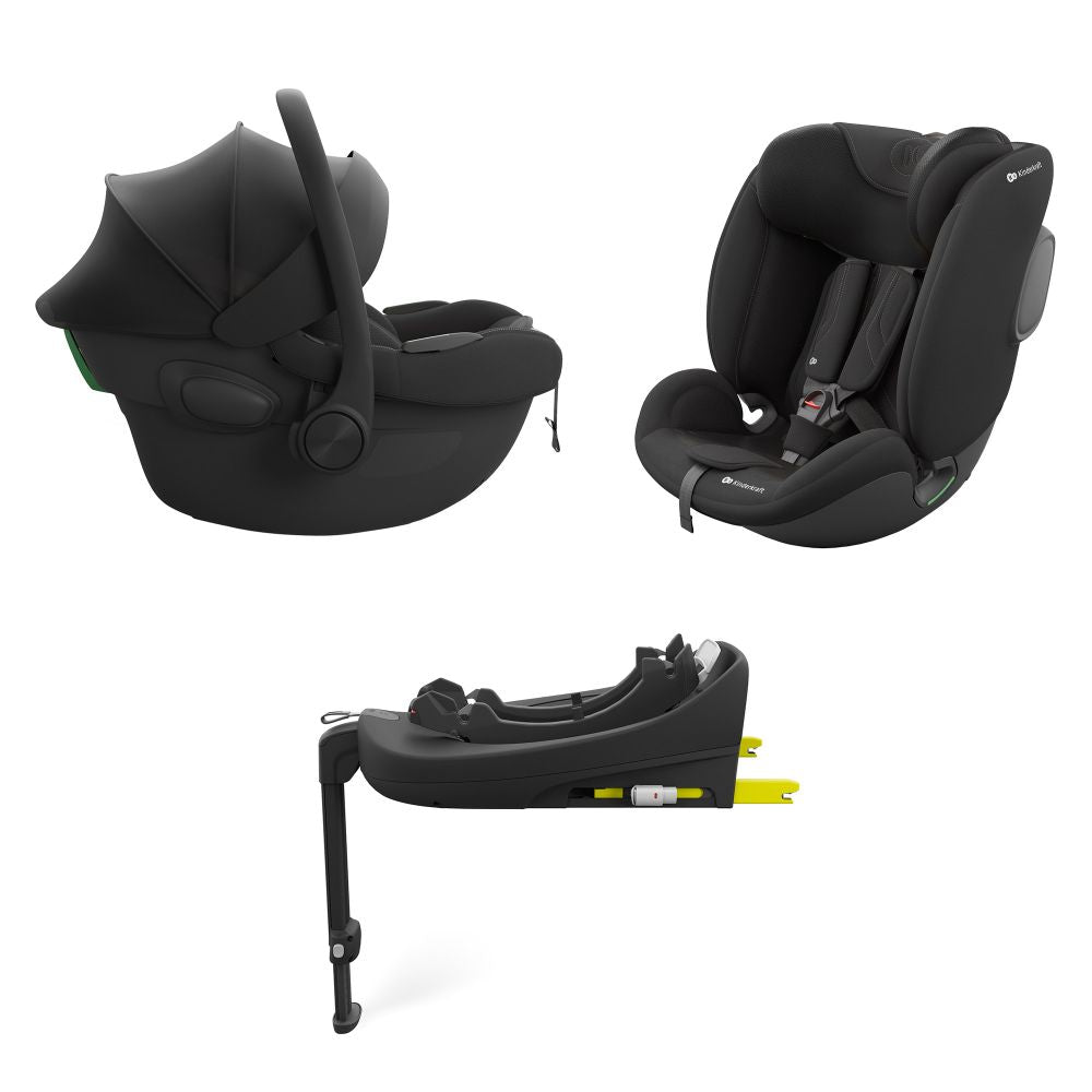 Kinderkraft ENDURA 3u1 Modular System (autosjedalice I-LITE + I-FIX ENDURA + baza ENDURA SAFE FX) - Black