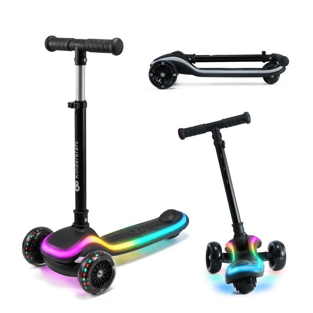 Kinderkraft romobil RAKET LED - Black