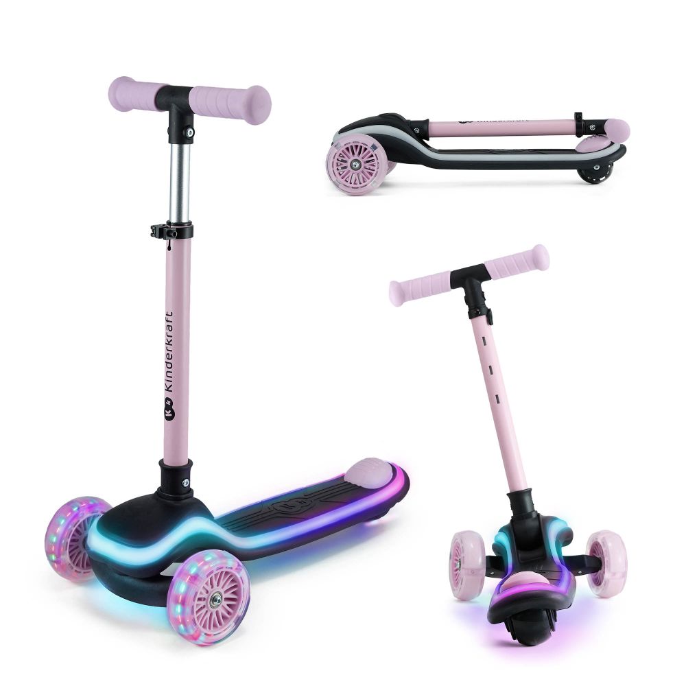 Kinderkraft romobil RAKET LED - Pink