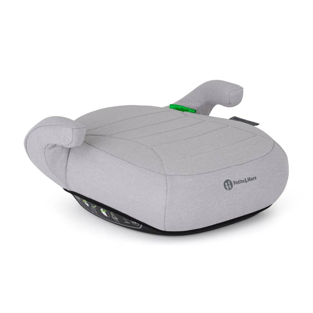 PETITE&MARS booster autosjedalica Zuno (125-150 cm) bez Isofix-a - Gentle Grey