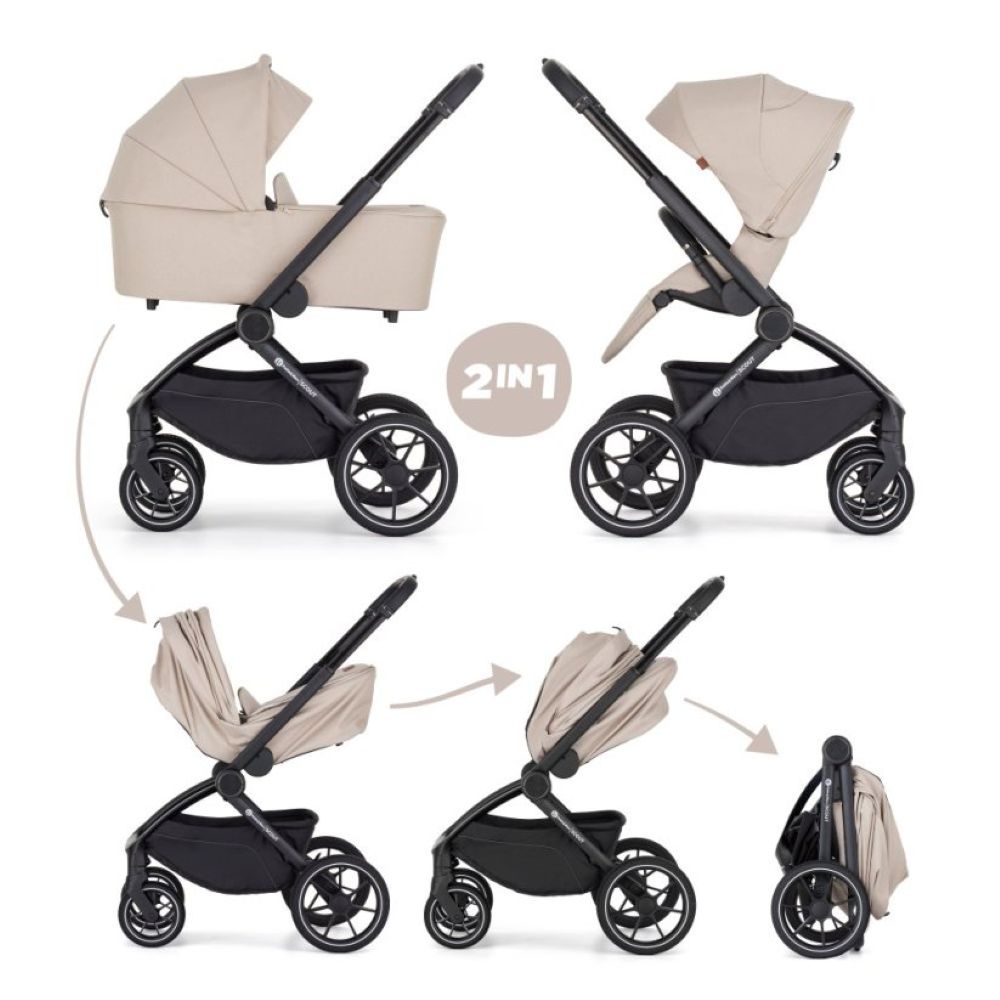 PETITE&MARS Scout kolica 2u1 - Soft Mousse