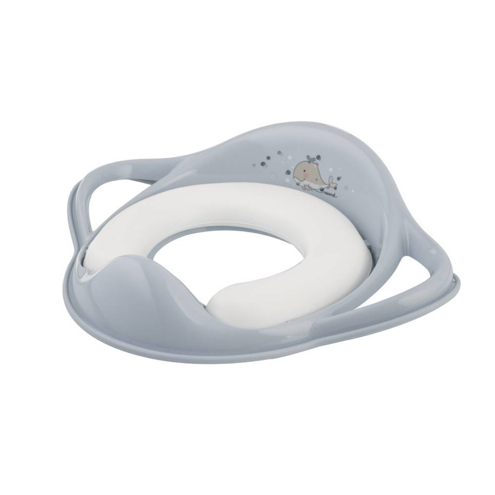 Tapecirana daska za WC Whale MINIMAL, Satin blue