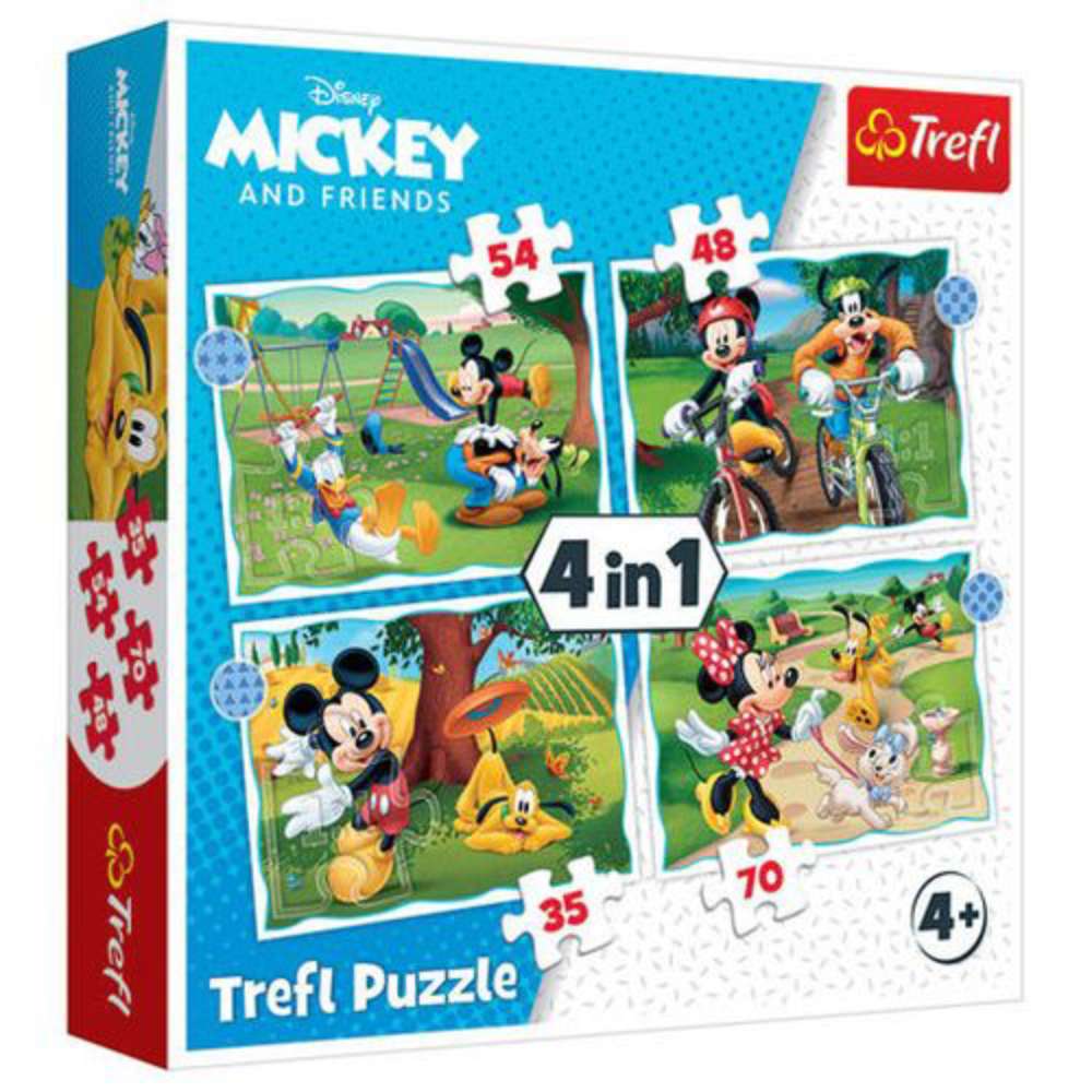 TREFL Baby puzzle Mickey Mouse 4u1 34604