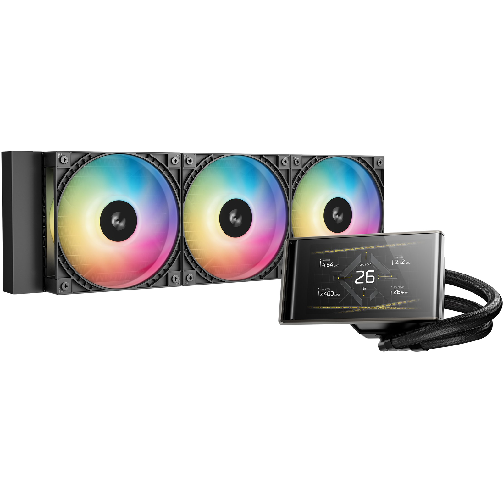 DeepCool LT360 VISION ARGB Procesor Set za vodeno hlađenje 12 cm Crno 1 kom