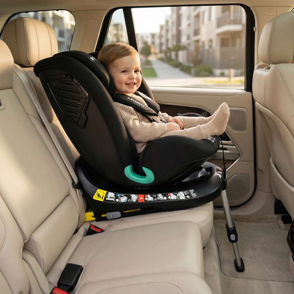Cangaroo i-Protect autosjedalica i-Size 0-36kg (40-150 cm) 360, Anthracite Black